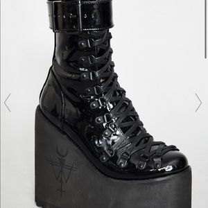 DollsKill Sacred Traitor Boots Size 9